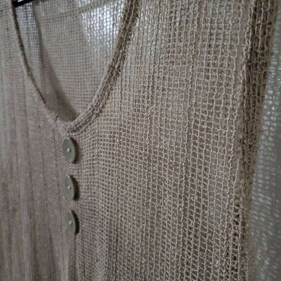 Simply Noelle Boho Sheer Sleeveless Mesh Tunic/Top Sz XXL - Picture 6 of 6